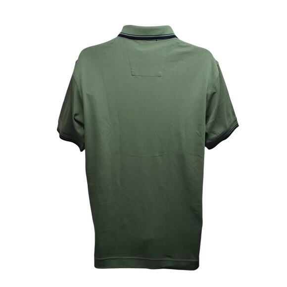 Devon & Jones Mens Classic Polo Sz S Dill Green Pima Cotton Short Sleeve Y2K - Picture 2 of 9